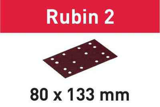 Foglio abrasivo Rubin 2 STF 80X133 P80 RU2/50
