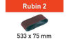 Nastro abrasivo Rubin 2 L533X 75-P80 RU2/10